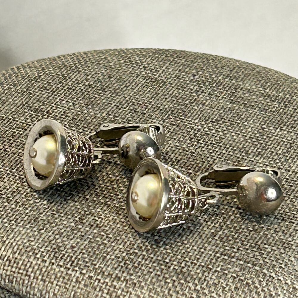 Vintage Judy Lee Bell Pendant‎ Necklace and Earrings Set HTF - Picture 4 of 5
